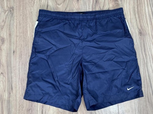 Vintage nike navy nylon shorts - vintage,