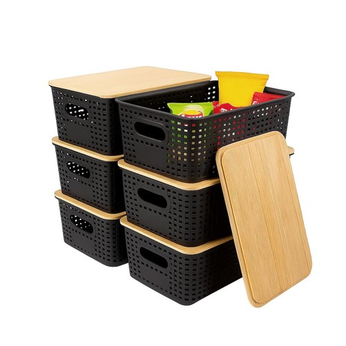 Pcs black plastic - 6,
