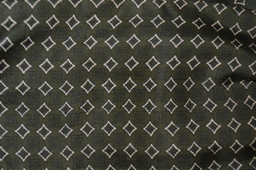 Green silk ascot - green, /