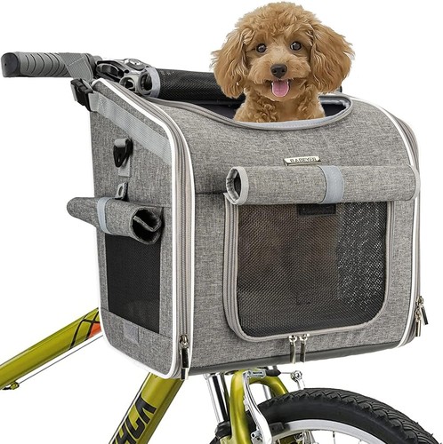 Dog bike basket expandable - dog,