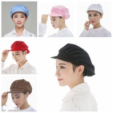 Cook Men Women Kitchen Baker Chef Elastic Cap Hat Catering Full Cloth Dustproof