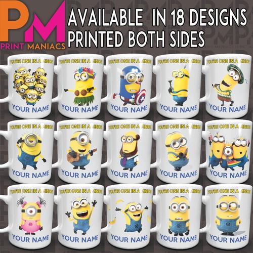 Personalised minions mug cup - personalised,