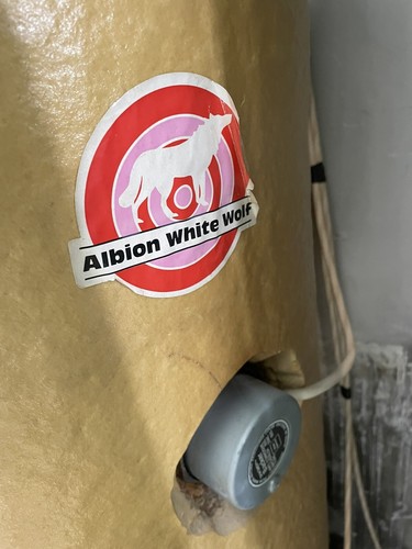 Copper hot water cylinder with - hot,