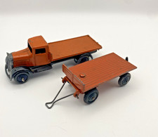 Vintage Diecast Dinky Toys GB No. 25C Flatbed Truck & Trailer 25G VGC