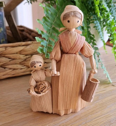 Corn husk doll vintage - corn,