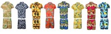 MENS HAWAIIAN SHIRT SHORT  SET