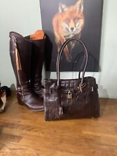 Marta Ponti Croc Leather Bag