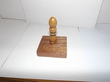 palm gavel  in fire thorne 3" tall with utile block hand made