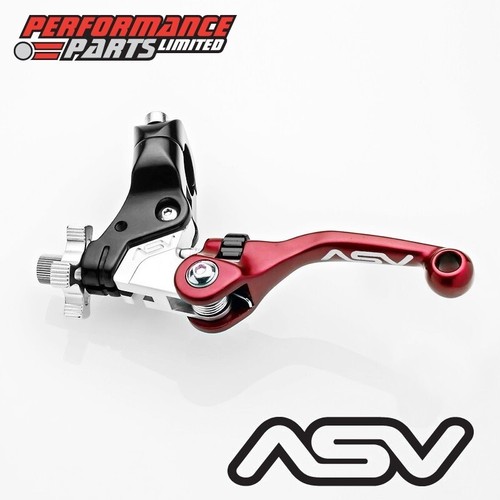 Asv red short clutch - red,