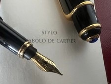 🔴 CARTIER Diabolo Mini Fountain Pen 18K Gold M Warranty