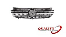 Front Grille Centre Main Black