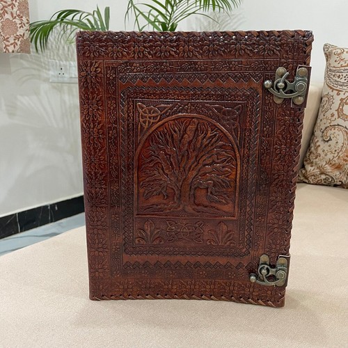 Leather ring binder - tree, of