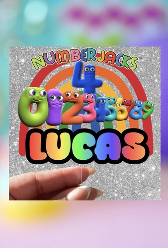 Numberjacks personalised cake - numberjacks,