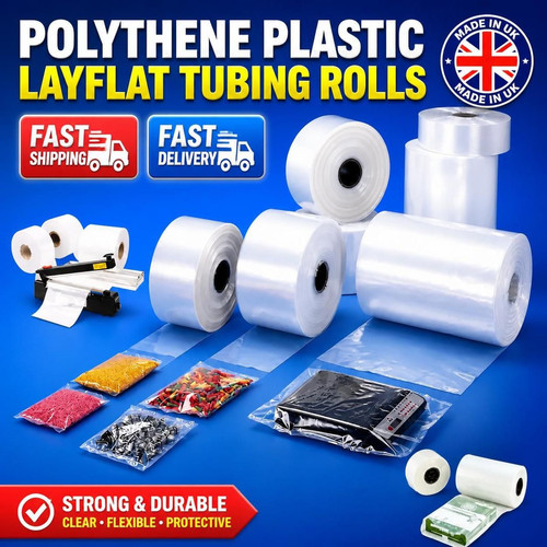 Clear layflat polythene tubing - layflat,