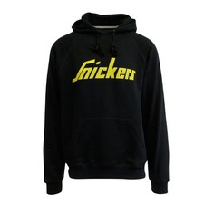 Snickers Workwear Men's Black Yellow Logo Pull Over Hoodie