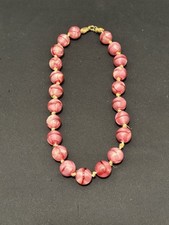 Vintage Pink Slag Glass UV