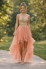 SHERRI HILL Coral Pink High
