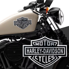 2PC New For Harley Davidson custom  tank emblems Decorative Logo