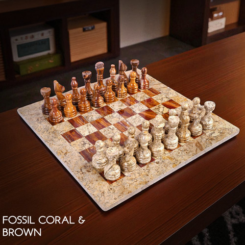 Handmade marble chess - marble, set