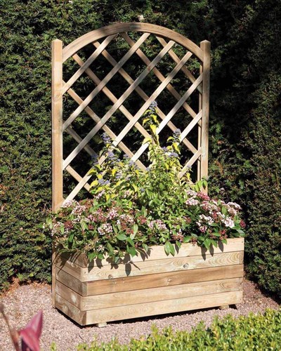 Wooden garden rectangular - wooden,