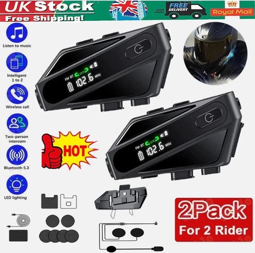 Led motorcycle intercom - 2x,