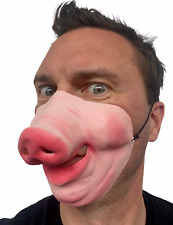 Half Face Pig Nose Snout Mask Latex Fancy Dress Stag Night Novelty Fun Animal