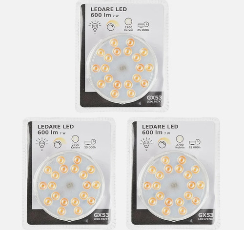 Ikea ledare gx53 led - ikea, bulbs