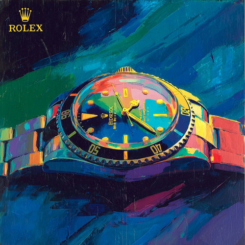Rolex watch pop art - pop, 30x30