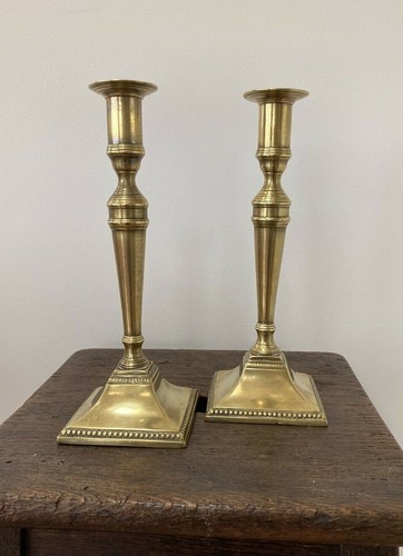 Early pair antique brass - early,