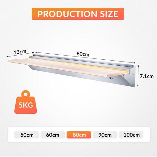 Floating led wall shelf - floating,