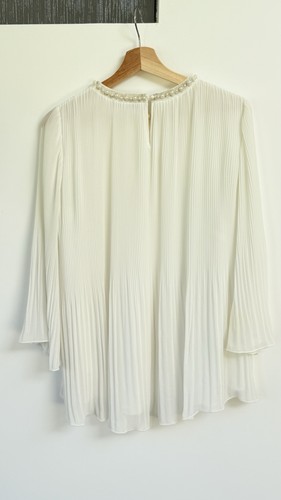 Michaela louisa white pleated - michaela,
