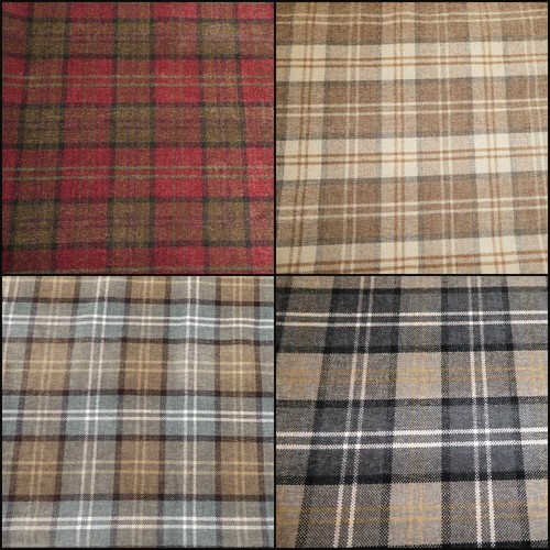 Tartan checked soft chenille - checked,