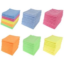 Microfibre Cleaning Cloths 280gsm 40x40cm Professional Non-Abrasive Multi-Colour