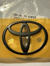 Black New Genuine Toyota MR2 SW20  Supra Front Bumper Badge Emblem