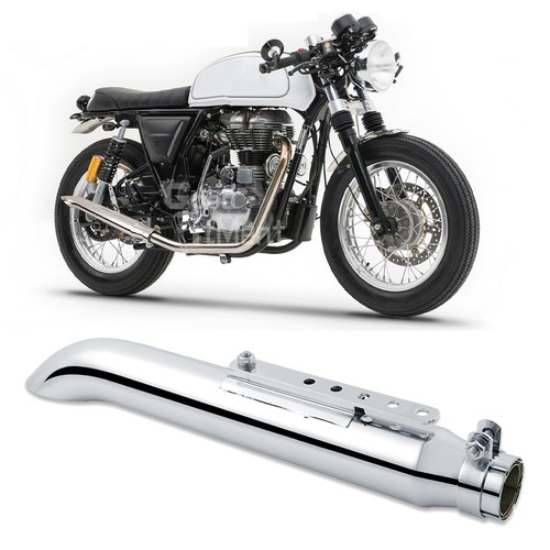 Motorcycle chrome exhaust pipe - exhaust,