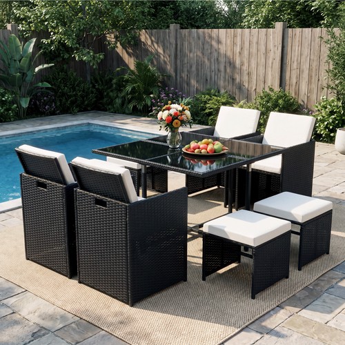 Pcs rattan garden furniture - garden,
