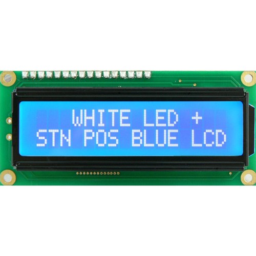 Winstar 16x2 lcd display - lcd, blue