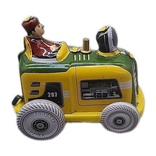Old Tin Wind Up Car Toy -