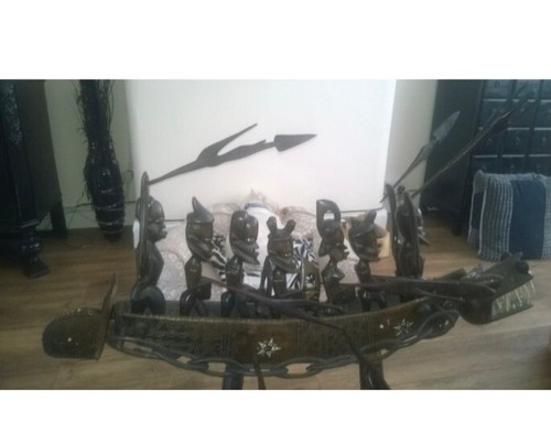 Tribal warrior boat with - with,