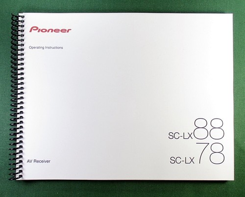Pioneer lx78 instruction - pioneer, sc-lx78