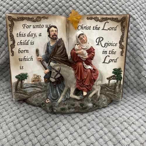 Nativity scene open book - open, style