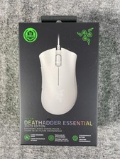 Razer DeathAdder Essential White Edition Wired Gaming Mouse 6400 DPI USB New