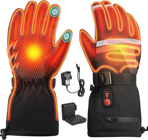 Heated gloves rechargeable - gloves,