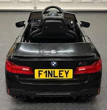 8x2" Kids Plastic Number Plate Ride On Toy Car Children's Childs Custom Name/Reg