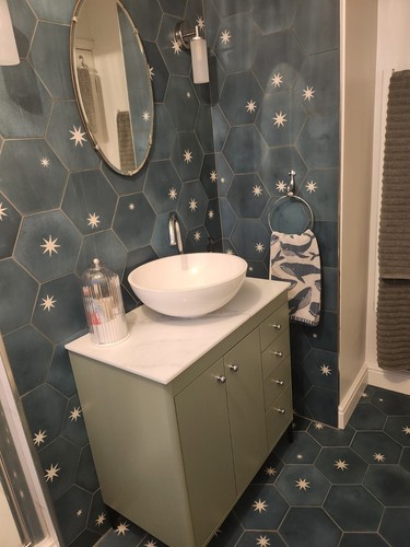 Otto tiles design - starry, night