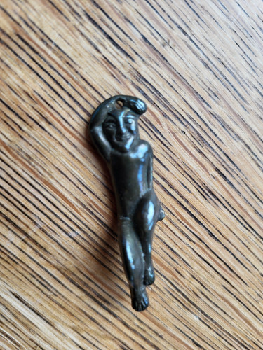 Vintage brass cornish pixie - brass,