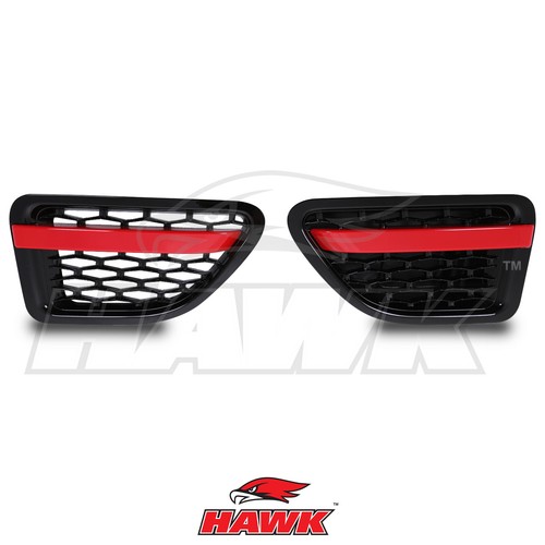 Black red side air vent - side,