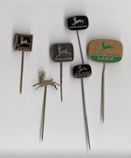 Vintage JOHN DEERE LANZ TRACTOR pin badge 1960s LOGO Agricultural Anstecknadel 