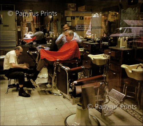 1983 vintage print barber shop - 1983,
