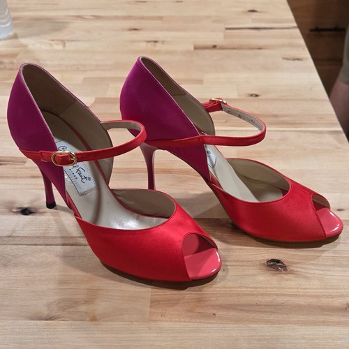 Comme faut red pink satin - comme,